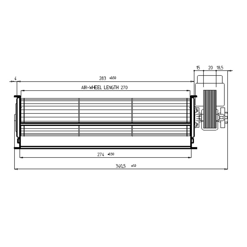 Ventilatore tangenziale per stufa a pellet Nordica - Mack4Season